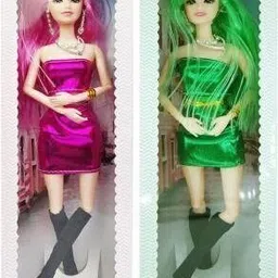 toyporium Beautiful Dazzling Doll Combo with Moveable Arms, Legs, Elbow & Knee for Girl|14-picture-25