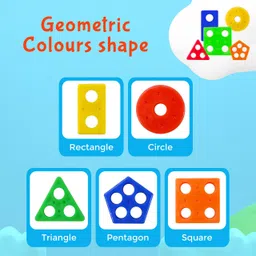 toyzaa Intellectual Smart Activity Fun and Learning Geometrics Game for Kids image 2