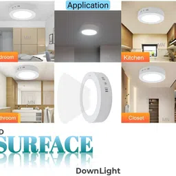 mnlight 9 Watt Down Light Surface Led Light pack of 4 Ceiling Light Ceiling Lamp image 2