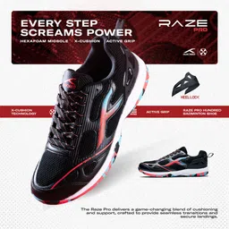hundred Raze Pro Badminton Shoes For Men image 2
