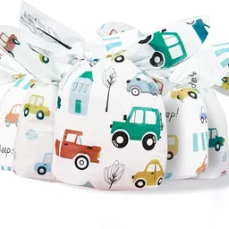 trexee (50Pcs)Return Gift Bag For Kids Birthday Goodie Bag Gift Covers Small Cars Foil Gift Wrapper-picture-14