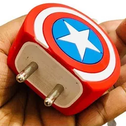 Jape Silicon Protective Case for Apple 20W & 18W iPhone Adapter Charger, Capt America Cable Protector image 2