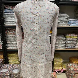 foxdx Men Printed Cotton Blend Straight Kurta image 2