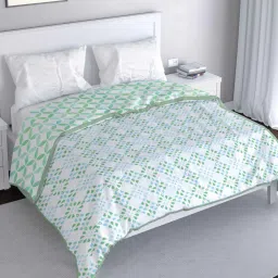 mayfair homes london Green Cotton Abstract 120 GSM Reversible Double Bed Dohar image 1