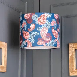 Colorful Ambee Round Multicolor Fabric Single Hanging Light by Green Girgit image 2