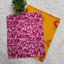 gauri creation Unstitched Pure Cotton Suit Fabric Floral Print-picture-24