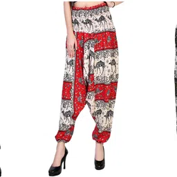 narnari Printed Rayon Women Harem Pants-picture-33