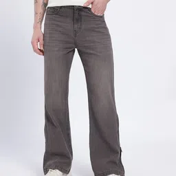 glitchez Men Boot-Leg Mid Rise Brown Jeans image 2