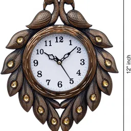 aarambh decor Analog 31 cm X 25 cm Wall Clock image 2