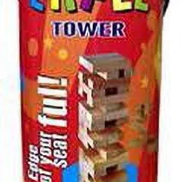 shyam creation Eiffel Tower Hardwood Block Stacking Tower Game for Age 6 and up Tube Pack image 2