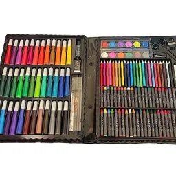 kanishk enterprise 150 Pcs Art Set for Kids with Case, Art and Craft Supplies Kit for Drawing image 2