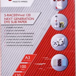 Vivid Dye Sublimation Paper 120GSM (A3 size, 100 sheets, 297x420mm) Unruled A3 120 gsm Sublimation Mug Printing Paper-image-78