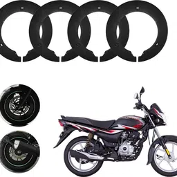 sunriders Bike Wheel Cover 17 Inch For Bajaj Platina Black Half Pack of 4 Pc Wheel Cover For NA NA-picture-20