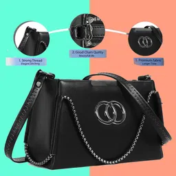 zaxcer Black Women Sling Bag new sling bag image 1