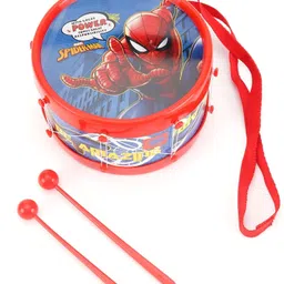 zwinko New Junior Musical Dholak Spider Man Print- Red-picture-23