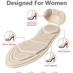 nsusu Heel Cushion Comfort Sendal Insoles Women Sponge Insoles for Heels Insole B Insole image 3