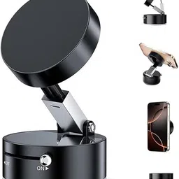 Trenz A2 Magnetic Vacuum Mobile Holder with Metal Ring, For Car, Glass, Dashboard Mobile Holder-picture-19