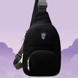 dezire crafts Black Men & Women Sling Bag Durable Unisex Sling Bag – Compact Crossbody Bag for Everyday Use image 1