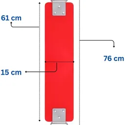 charming treasures Flexible Plastic Seat with Metal Triangle Ring Swing Seat for Kids & Adults image 2