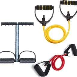 Set3|Single or Plastic Resistance Band,Tummy Trimmer forBody Stretching,Exercise Fitness Accessory Kit Kit-image-93