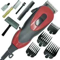 seegate New Professional wired low noise grooming hair cutting best pet trimmer Red, Black Pet Hair Trimmer-picture-14