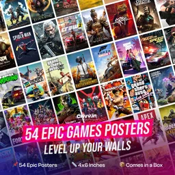 faztroo Top Video Games Mini Posters (54 Set – 4x6 Inches) | Ultimate Gamer Wall Art | High-Quality Retro & Modern Gaming Prints | Featuring Best-Selling & Iconic Video Games | Must-Have for Game Lovers Fine Art Print image 4
