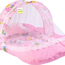 kwitchy New Born Baby Mosquito Net Bed with Cushioned Pillow and Sleeping bag and Bed Protector image 2