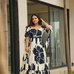 rahigomar Rayon Blend Stitched Anarkali Gown-picture-14