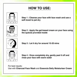 indo power BAM26 -CHARCOAL PEEL OFF MASK image 2