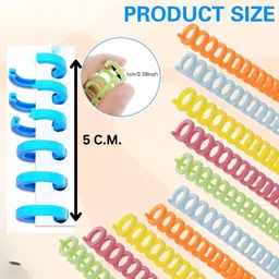 kidwill 10 Pcs Binding Combs, 6 Rings Hole Binding Spines, Binding Machine Model Building Kit image 2