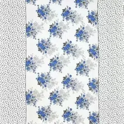 dk traders Microfiber King Flat 300 TC Floral Bedsheet image 3