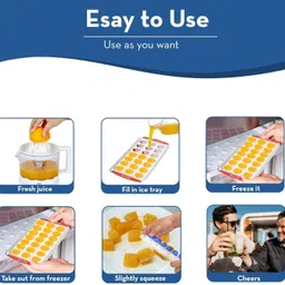 tanlesa 21 grid silicone ice cube tray with lid for for water,juice,wine,liquids,coffee Multicolor Silicone Ice Cube Tray image 5