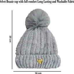 true indea Self Design Beanie image 2