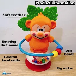 funblast Rattles Babies Toys - Monkey Rattles Toy for Baby, Rattles and Teether Toy for B Rattle image 4