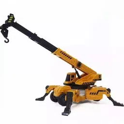 devdhan Friction Powered Lifting Crane 360 Degree Rotating Towing Crane Truck Toys image 3
