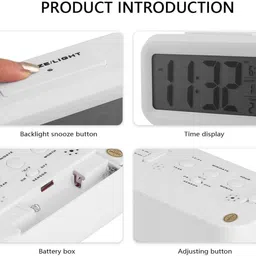 aerys Digital Date & Temperature Alarm Table Clock for Students, Home, Office Clock image 5