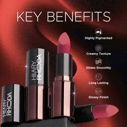 hilary rhoda Creamy Touch Lipstick | Highly Pigmented | Long Lasting & Keeps Lip Moisturising image 4