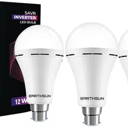 earthsun 12W Emergency Light Bulb Portable Rechargeable LED with Long Backup| Pack of 3 2 hrs Bulb Emergency Light-picture-18