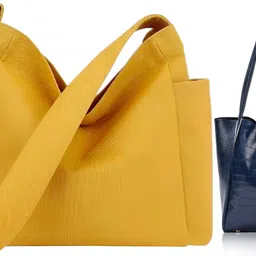 trendycraft Women Yellow, Blue Tote-picture-41