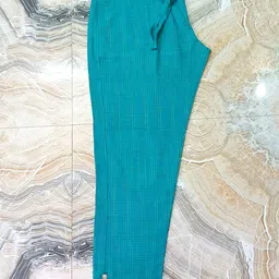 plenilune Pack of 2 Women Regular Fit Pink, Blue Cotton Blend Trousers image 4