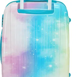 royalme Small Cabin Suitcase (18 inch) 8 Wheels - Kids Trolley Bag | Children's Lightweight Hard Shell Luggage - Multicolor image 2