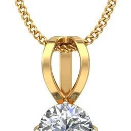 avsar BIS Hallmark AVP588YB 14kt Cubic Zirconia Yellow Gold Pendant-image-99