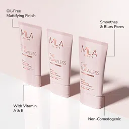 mila beauté The Flawless Makeup Primer | Oil Free Mattifying Finish | Smooth & Blurs Pores Primer- 30 ml image 4