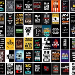 artistrywall Motivational Posters Pack of 54 | 6x4 Inch Inspirational Quote Cards for Wall Decor | Aesthetic Study Room & Office Posters | Positive Attitude & Success Mindset Wall Stickers | Photographic Paper Prints for Motivation Gifts Photographic Paper-picture-10