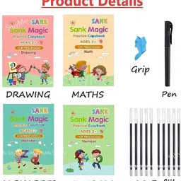 ziggy Magic practice copy book for preschool child 4Book+10Refills-picture-17