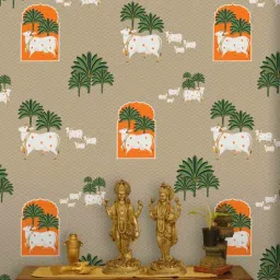 shaakh Kamdhenu (48X30In) Self-Adhesive Wallpaper-picture-26