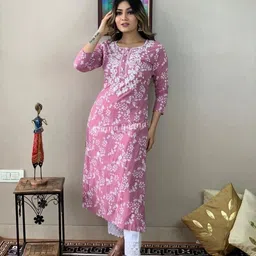 houseofcommon Women Viscose Rayon Kurta Pant Set-picture-37