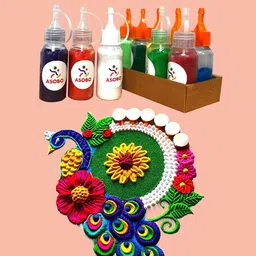 cpyfashion Pack of 10 Rangoli Powder-picture-34