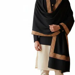 MUFFLY Wool Embroidered Men Shawl-picture-16