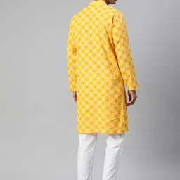 darkchill Men Cotton Blend Kurta Pyjama Set image 2